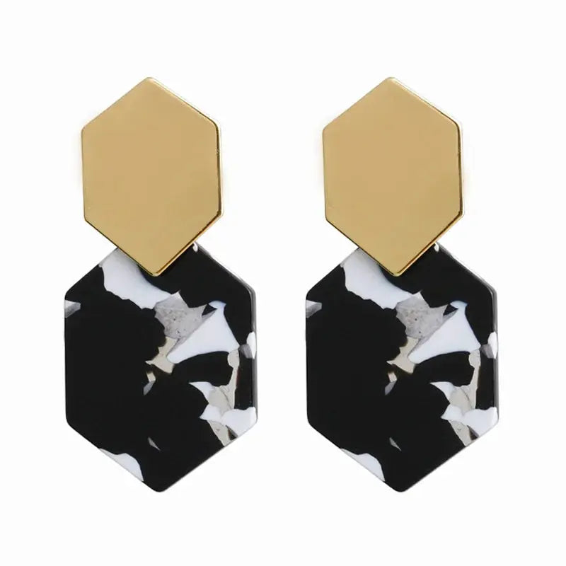 Acrylic Clip-On Earrings for Women Pantefa