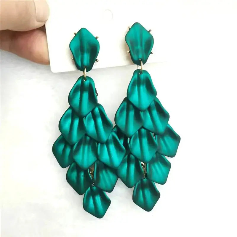 Petal Glow – Handmade Acrylic Flower Earrings (15 Colours) Pantefa