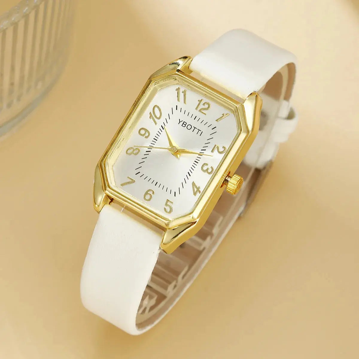 Luxury Women's Square Watch & Jewellery Set – Elegant Quartz Gift Collection Pantefa