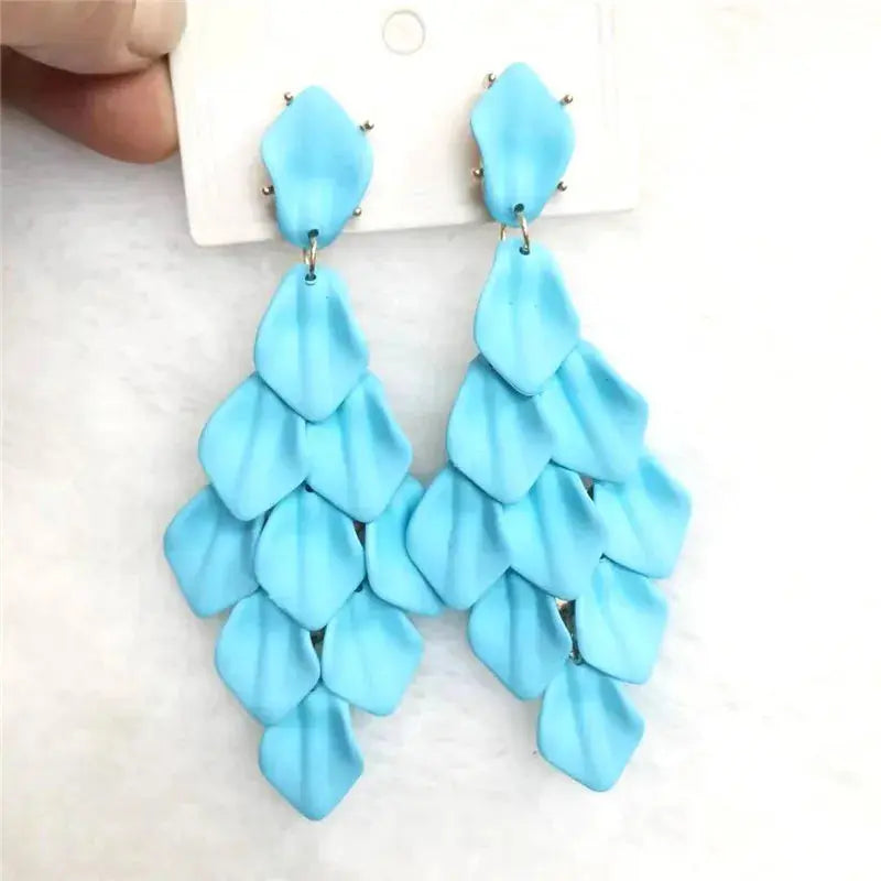 Petal Glow – Handmade Acrylic Flower Earrings (15 Colours) Pantefa