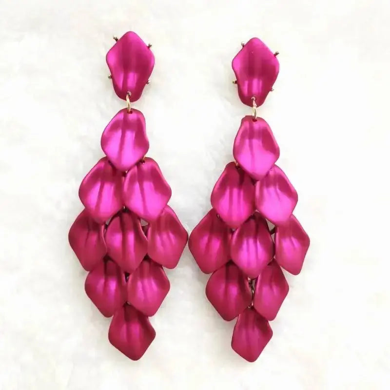 Petal Glow – Handmade Acrylic Flower Earrings (15 Colours) Pantefa