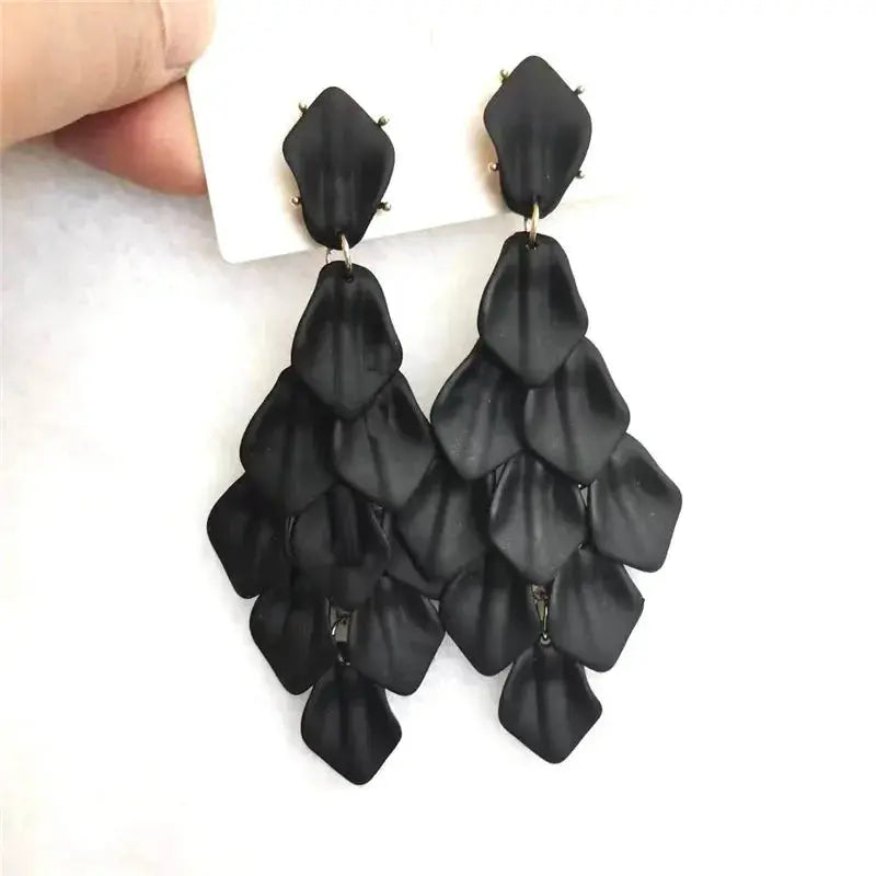 Petal Glow – Handmade Acrylic Flower Earrings (15 Colours) Pantefa