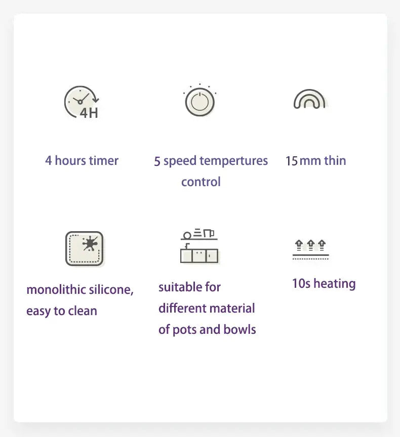 Portable Roll-Up Electric Warming Tray Pantefa