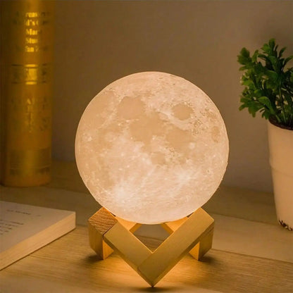 Moon Air Diffuser 880ML – Ultrasonic Humidifier & 3D Printed Moonlight Lamp Pantefa