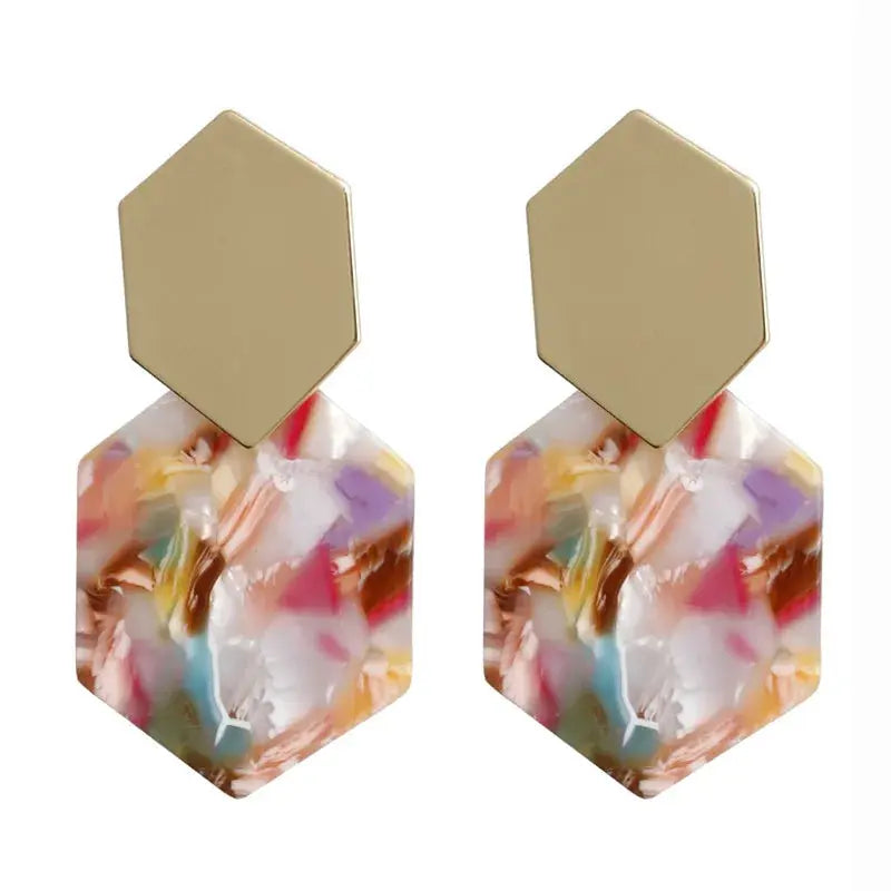 Acrylic Clip-On Earrings for Women Pantefa
