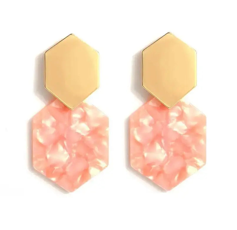 Acrylic Clip-On Earrings for Women Pantefa