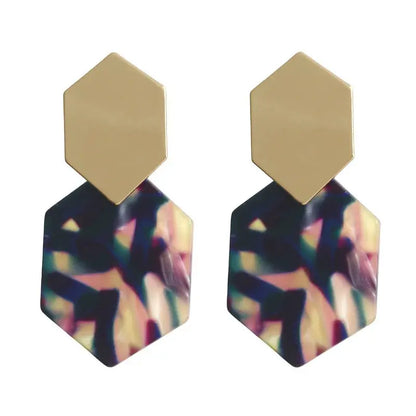 Acrylic Clip-On Earrings for Women Pantefa