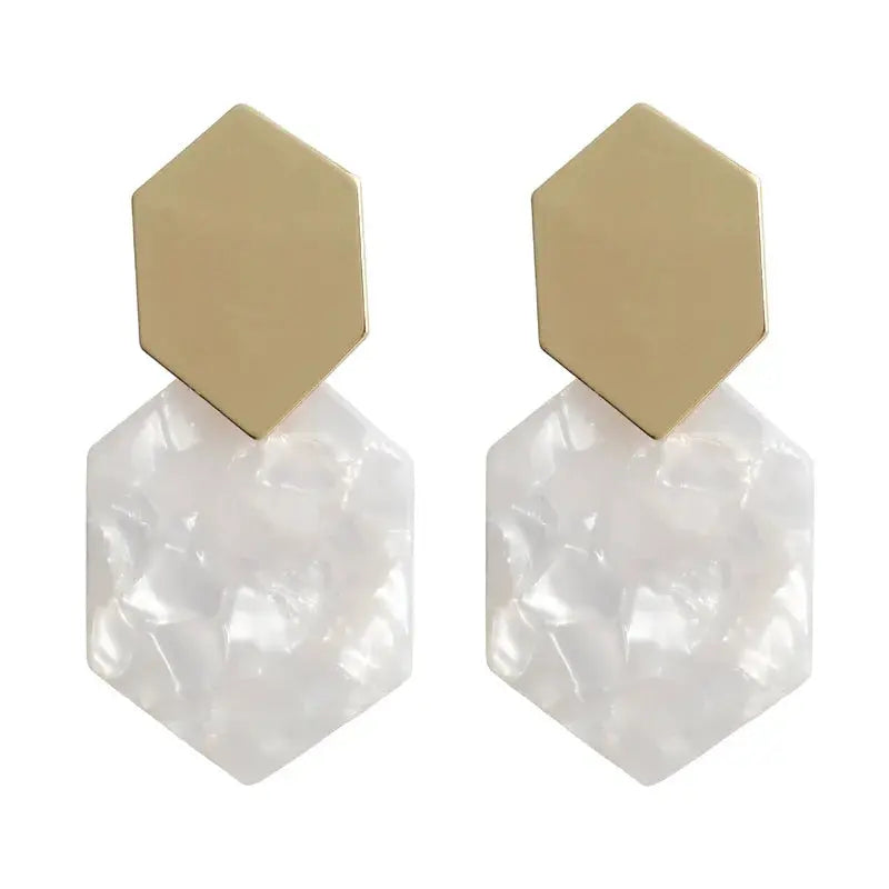 Acrylic Clip-On Earrings for Women Pantefa