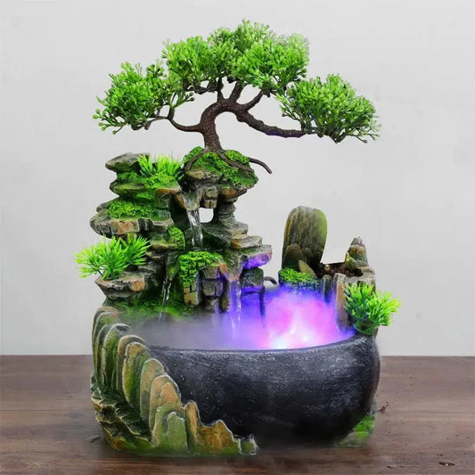 LED Mist Maker Resin Ornament – Decorative Humidifier for Home Decor Pantefa