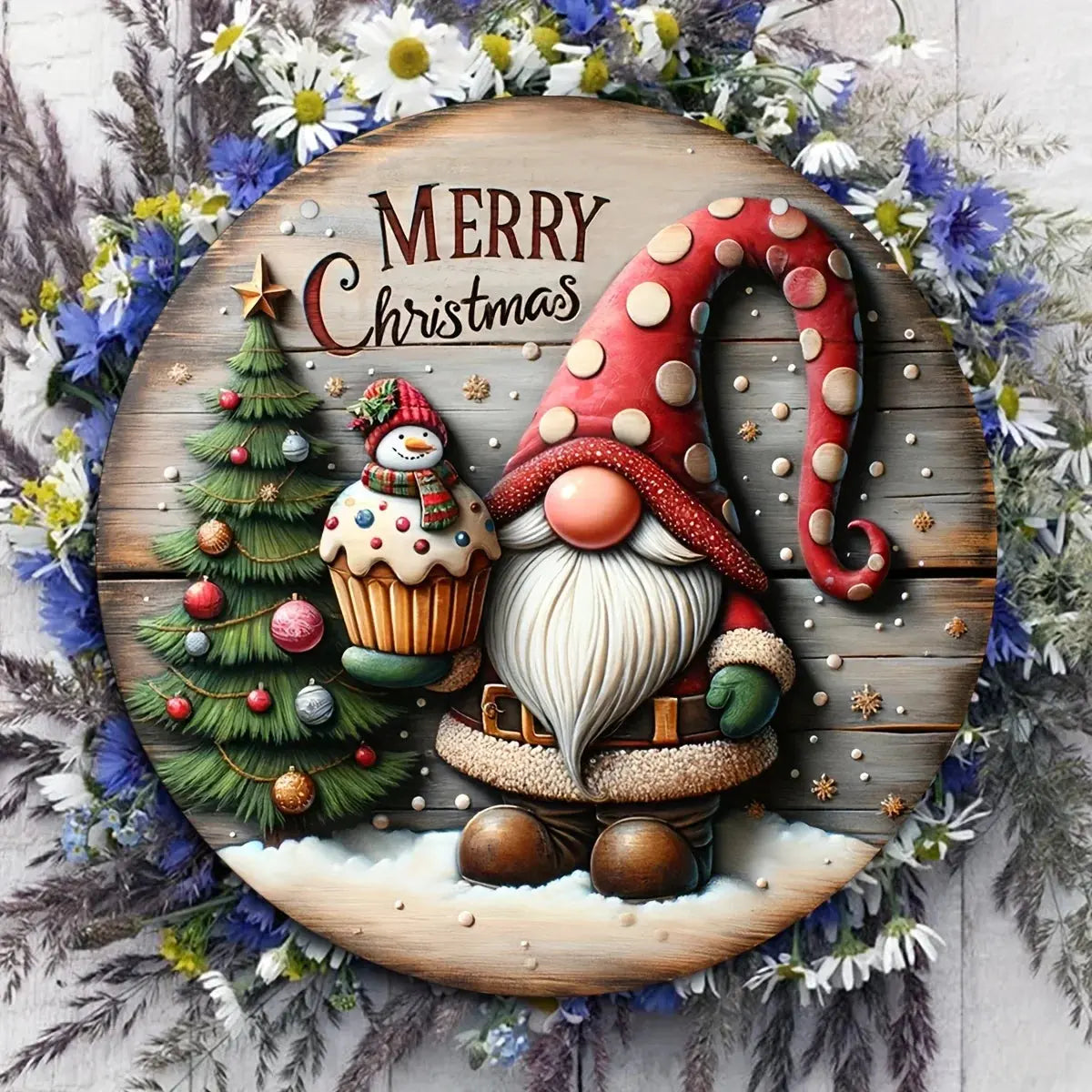 1pc Christmas Decorations Wooden Sign Pantefa