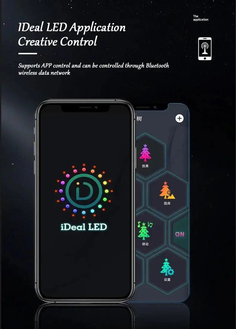 Christmas Decor APP Application Control LED Light String Pantefa