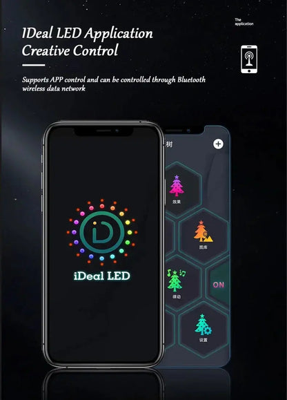 Christmas Decor APP Application Control LED Light String Pantefa