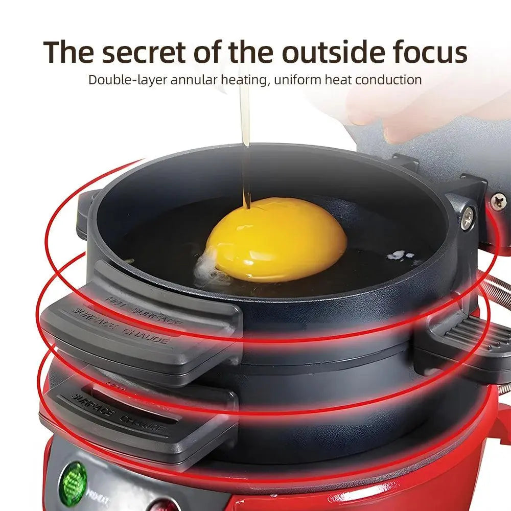 Portable Toasted Sandwich Maker with Egg Cooker Pantefa