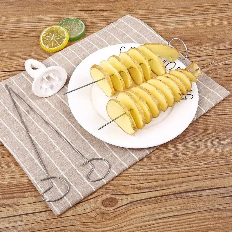 Set Stainless Steel Twisted Potato Spiral Slice Pantefa