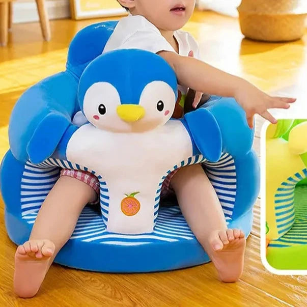 1pc Baby Sofa Support Seat Cover Toddler Cartoon Plush Chair Learning To Sit Comfortable Washable without Filler Cradle Pantefa