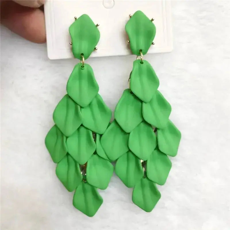 Petal Glow – Handmade Acrylic Flower Earrings (15 Colours) Pantefa