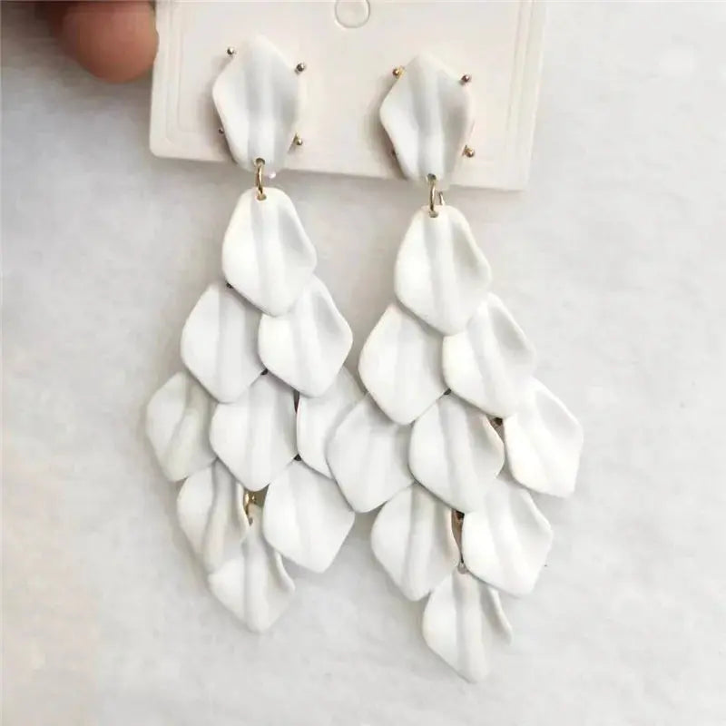 Petal Glow – Handmade Acrylic Flower Earrings (15 Colours) Pantefa