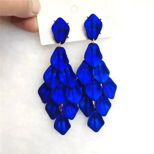 Petal Glow – Handmade Acrylic Flower Earrings (15 Colours) Pantefa