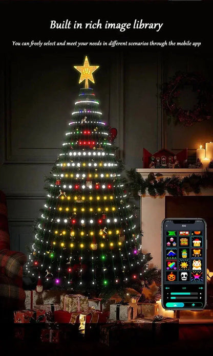 Christmas Decor APP Application Control LED Light String Pantefa