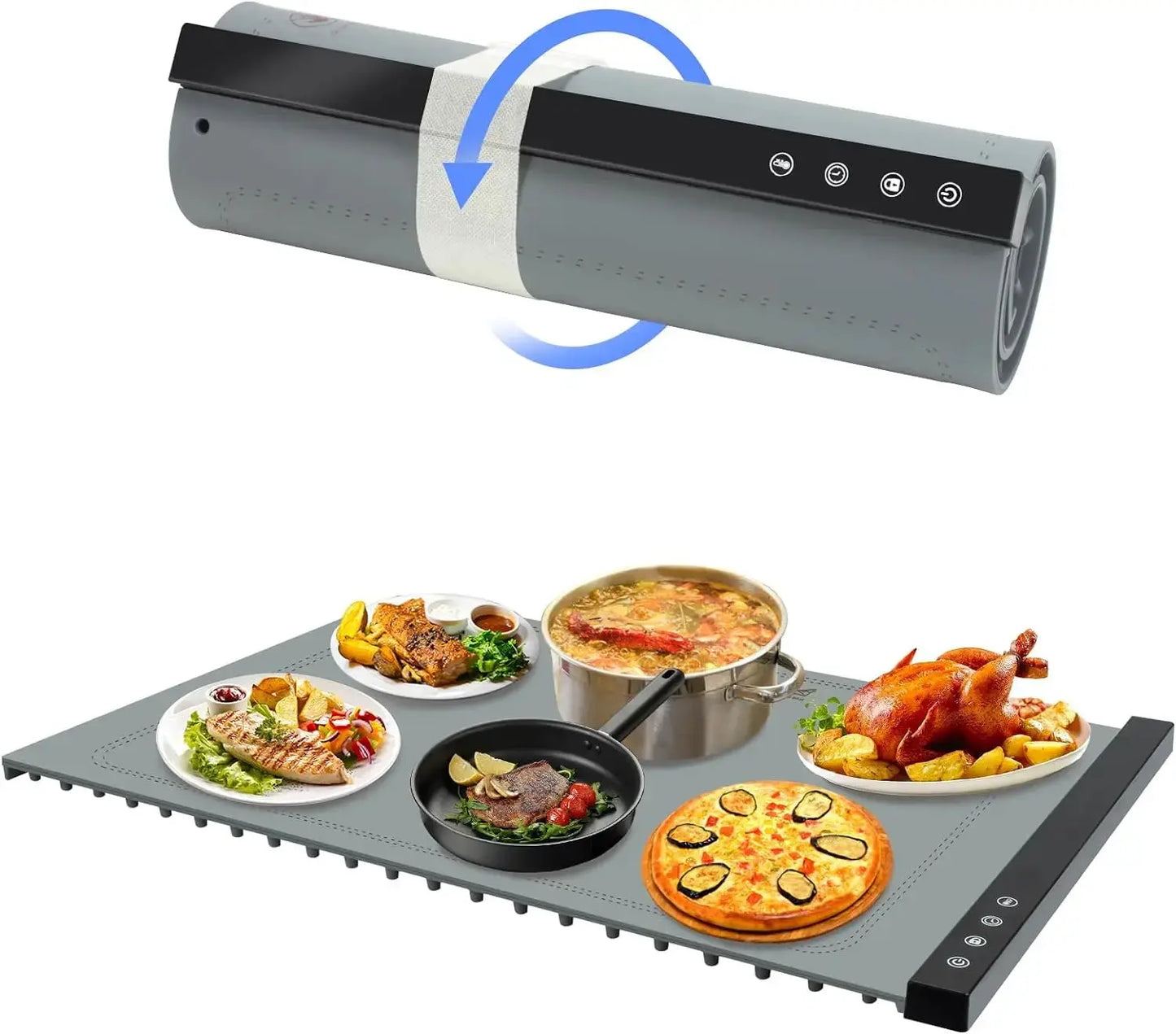 Portable Roll-Up Electric Warming Tray Pantefa