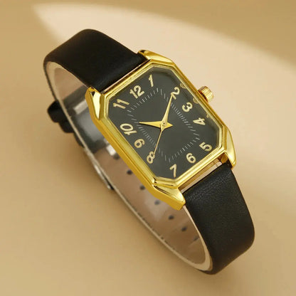Luxury Women's Square Watch & Jewellery Set – Elegant Quartz Gift Collection Pantefa