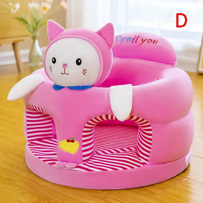 1pc Baby Sofa Support Seat Cover Toddler Cartoon Plush Chair Learning To Sit Comfortable Washable without Filler Cradle Pantefa