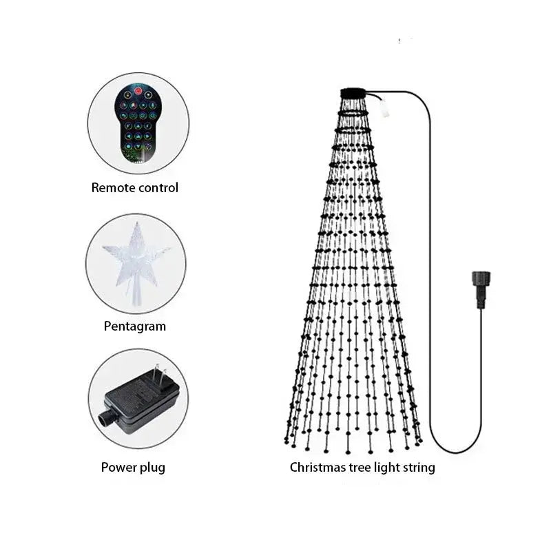 Christmas Decor APP Application Control LED Light String Pantefa