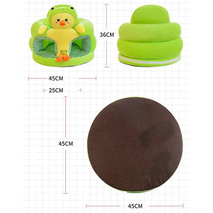 1pc Baby Sofa Support Seat Cover Toddler Cartoon Plush Chair Learning To Sit Comfortable Washable without Filler Cradle Pantefa