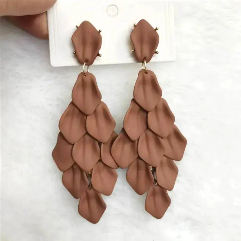 Petal Glow – Handmade Acrylic Flower Earrings (15 Colours) Pantefa