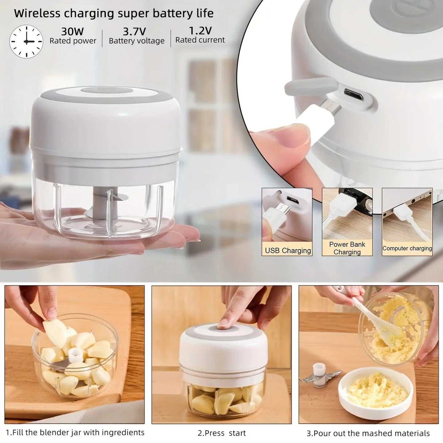 Electric Kitchen Food Chopper Pantefa