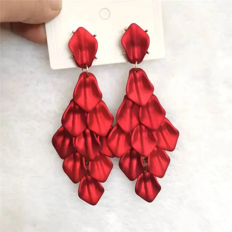 Petal Glow – Handmade Acrylic Flower Earrings (15 Colours) Pantefa