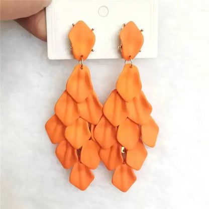 Petal Glow – Handmade Acrylic Flower Earrings (15 Colours) Pantefa