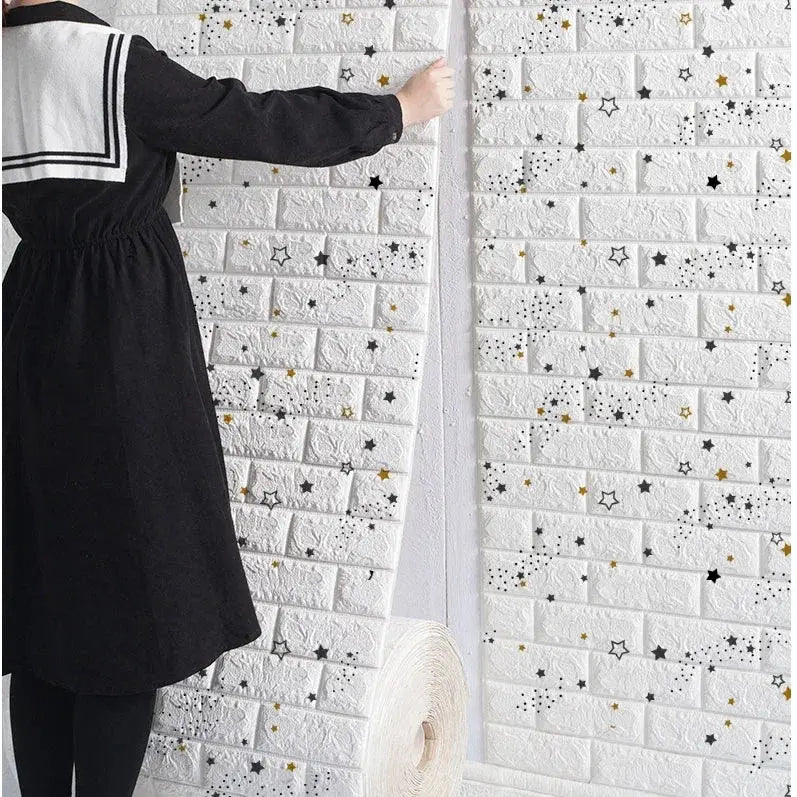 Self-Adhesive 3D Antique Brick Wallpaper Pantefa