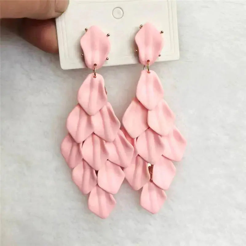 Petal Glow – Handmade Acrylic Flower Earrings (15 Colours) Pantefa