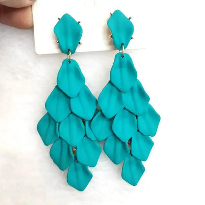 Petal Glow – Handmade Acrylic Flower Earrings (15 Colours) Pantefa