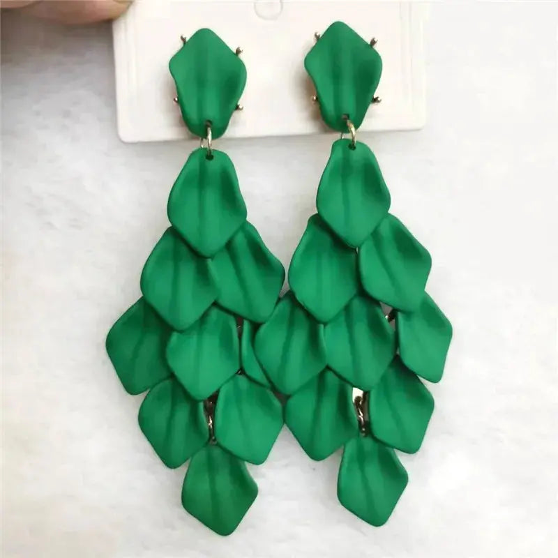 Petal Glow – Handmade Acrylic Flower Earrings (15 Colours) Pantefa