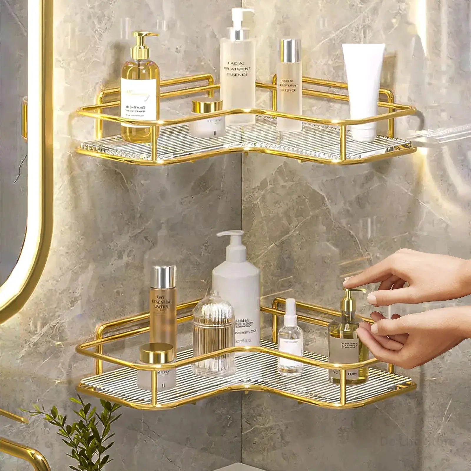 Luxury Acrylic Corner Shelf Pantefa